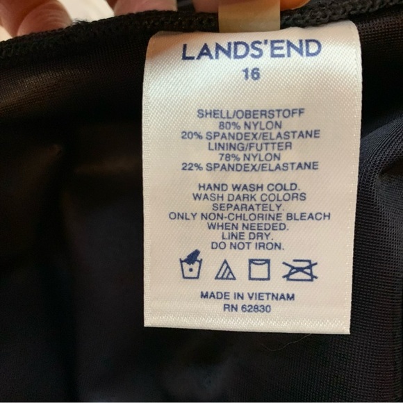 Lands End Tummy Control Mini Swim Skort - Sz 16 - Picture 9 of 11